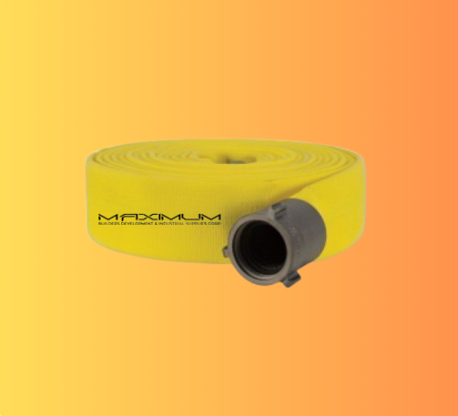 5 ELEM Fire Hose 2.5X50 Double Jacket Yellow