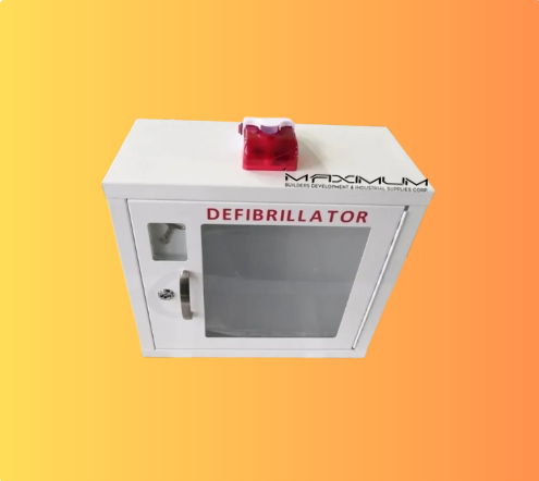 AED WALL CABINET WITH ALARM & STROBE 420X200X380MM