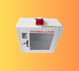 AED WALL CABINET WITH ALARM & STROBE 420X200X380MM