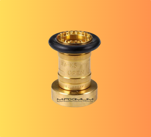 Adj. Fog and stream nozzle Giacomini brass 1.5"