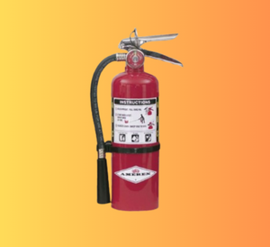 Amerex B424 BC Dry Chemical Brass Valve Fire Extinguisher