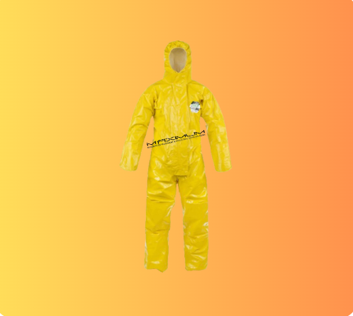 ChemMax® 4 Plus Coverall in Yellow with Elastic Hood, Cuffs, Waist & Ankles