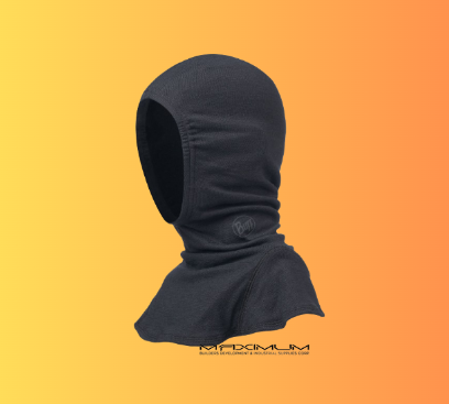 FR Balaclava Fire Fighting Hood BLACK SINGLE LAYER