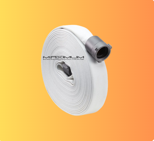 Fire Hose 1.5 x 50 Single Jacket White