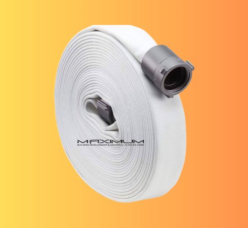 Fire Hose 2.5 x 100 Single Jacket White