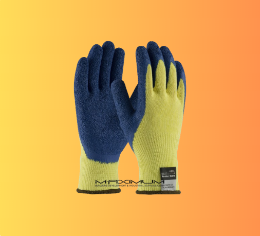 G-Tek Cut Resistant Kevlar Work Gloves with Latex Coated Palm