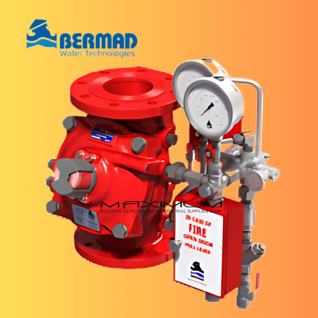 LRP-332: BERMAD Pneumatically Controlled Deluge Valve with Local Reset - FP-400Y-4M