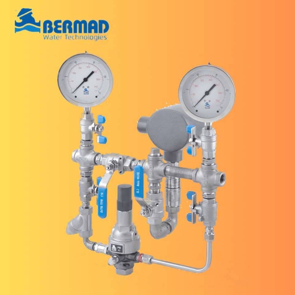 BER: BERMAD AMD with Adjustable Regulator All Stainless Steel 316 Construction Model AMD-75