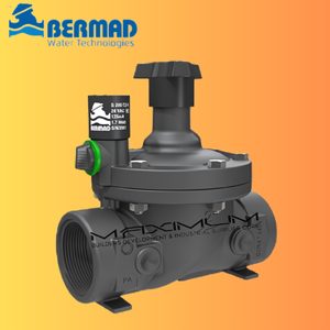 BER: BERMAD Solenoid Controlled Valve with 2-Way Internal Controls and Trio integrated Open-Auto-Close manual selector