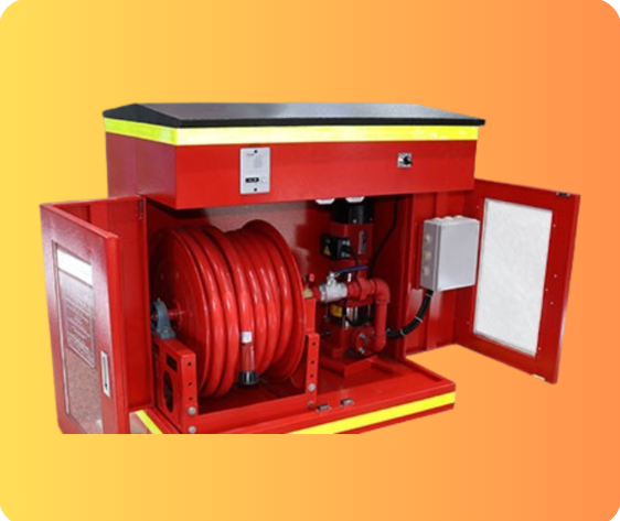 Hose Reel and Pump Cabinet